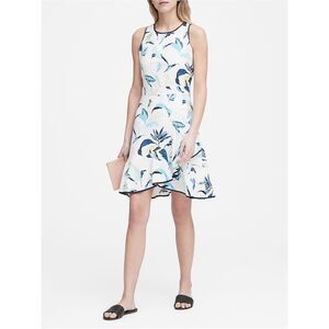 NWT Banana Republic Floral Ruffle Wrap Racerback Dress Sleeveless 6